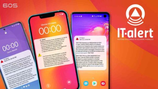 IT-alert il sistema di allerta pubblica italiano in fase di test.