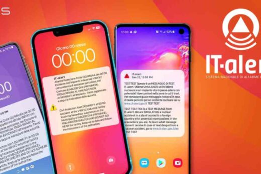 IT-alert il sistema di allerta pubblica italiano in fase di test.